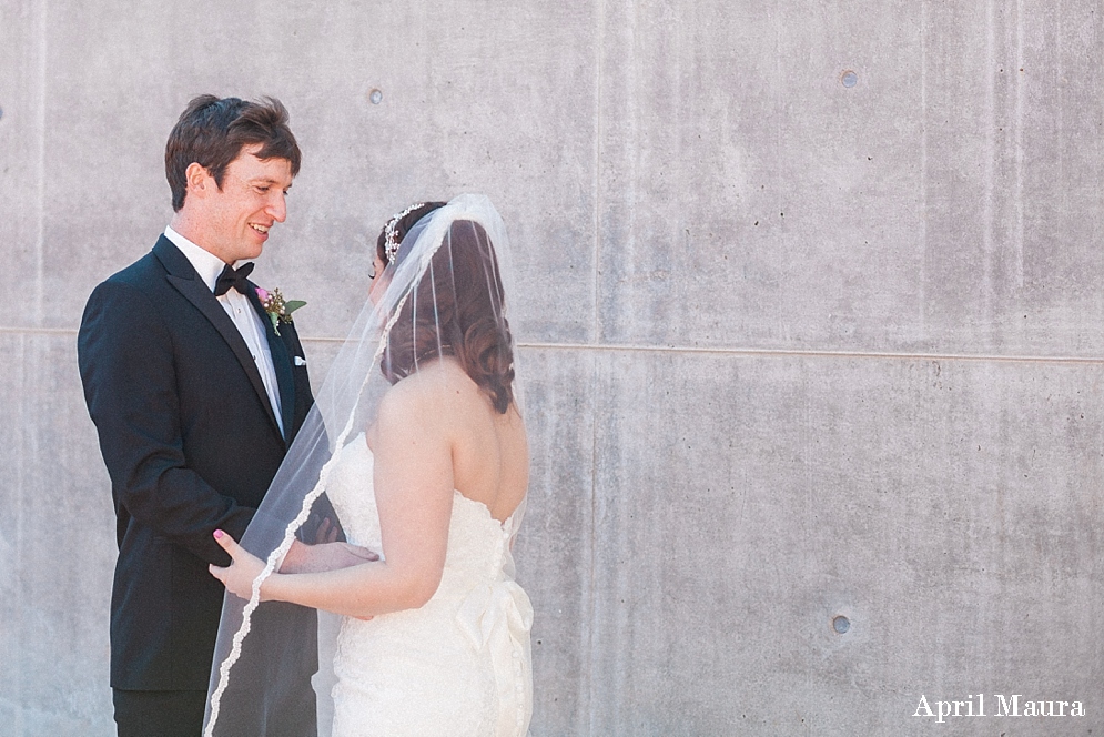 Groom looking at his bride | ASU-Newman-Center-Church-Wedding-Photos-Tempe-Center-for-the-Arts-Wedding-Tempe-Wedding-Photographer-April-Maura-Photography-www.aprilmaura.com_0193.jpg