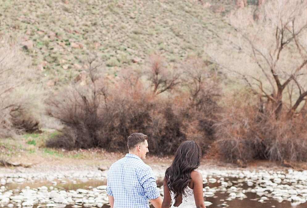 Saguaro Lake Guest Ranch Engagement Featured on Wedding Paper Divas