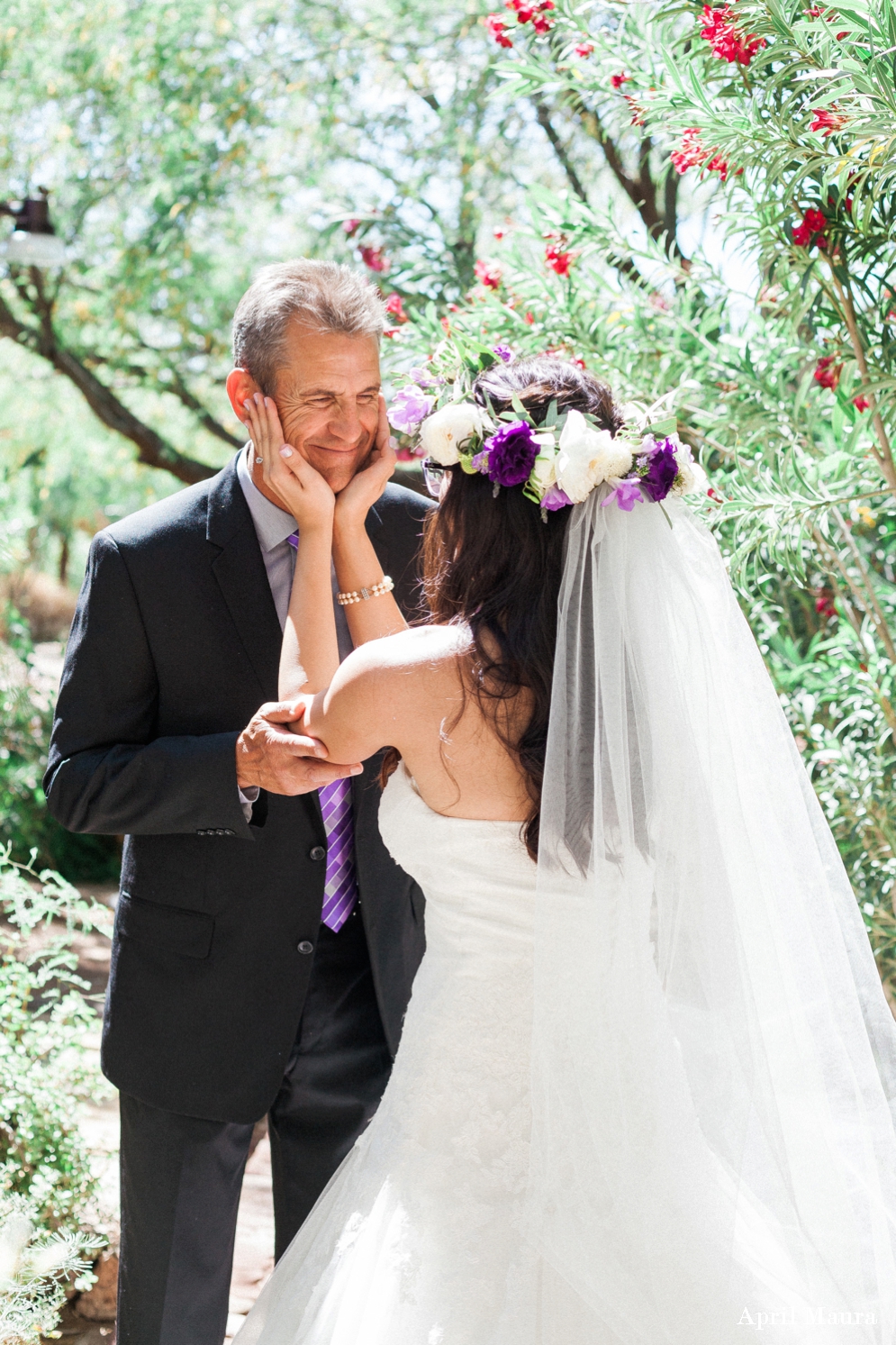 The Windmill Winery Wedding Photos | First Look with Father of Bride | Scottsdale Wedding Photos | April Maura Photography | www.aprilmaura.com_1508