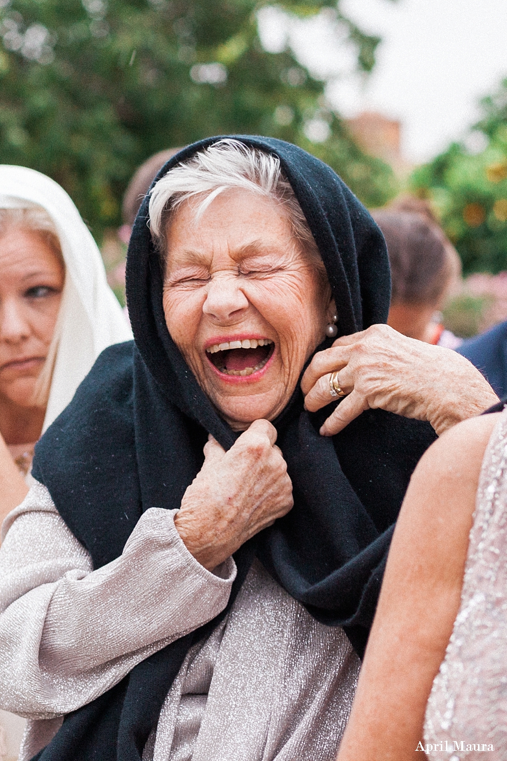 Groom's Grandmother laughing at the wedding | Encanterra Country Club Wedding | Scottsdale Engagement Photographer | April Maura Photography | www.aprilmaura.com_3551.jpg