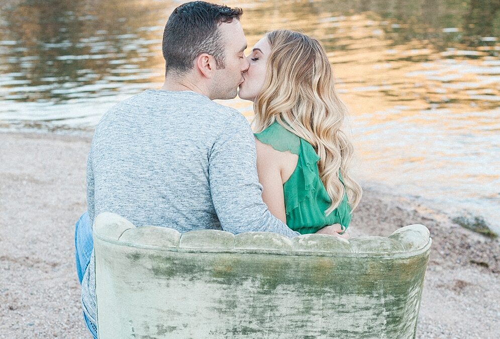 Waterfront Engagement Shoot Locations Near St. Louis