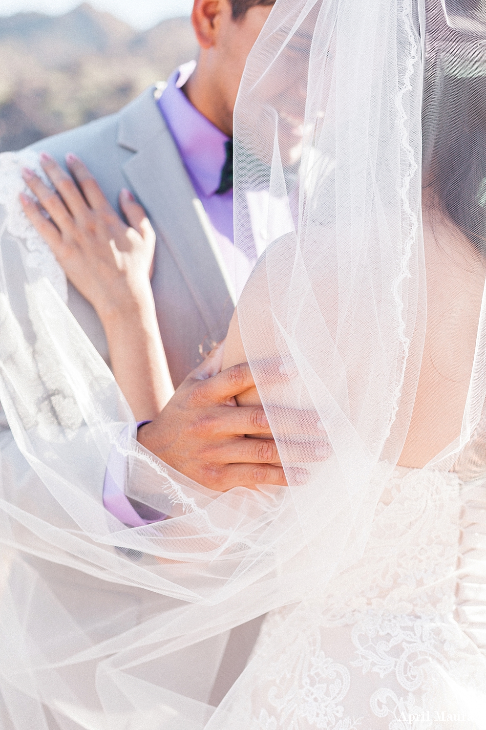 Couple Embracing | Lavender wedding colors | Can Confession Be Grace-Filled? | St. Louis Wedding Photographer