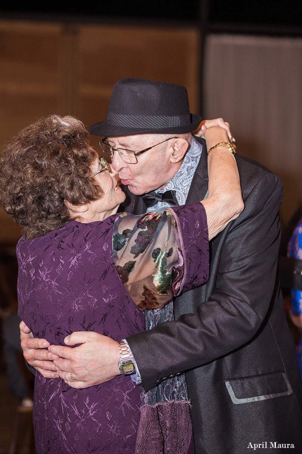 Grandparents kissing at a wedding | The Paseo Wedding | Scottsdale Engagement Photographer | April Maura Photography | www.aprilmaura.com_3552.jpg