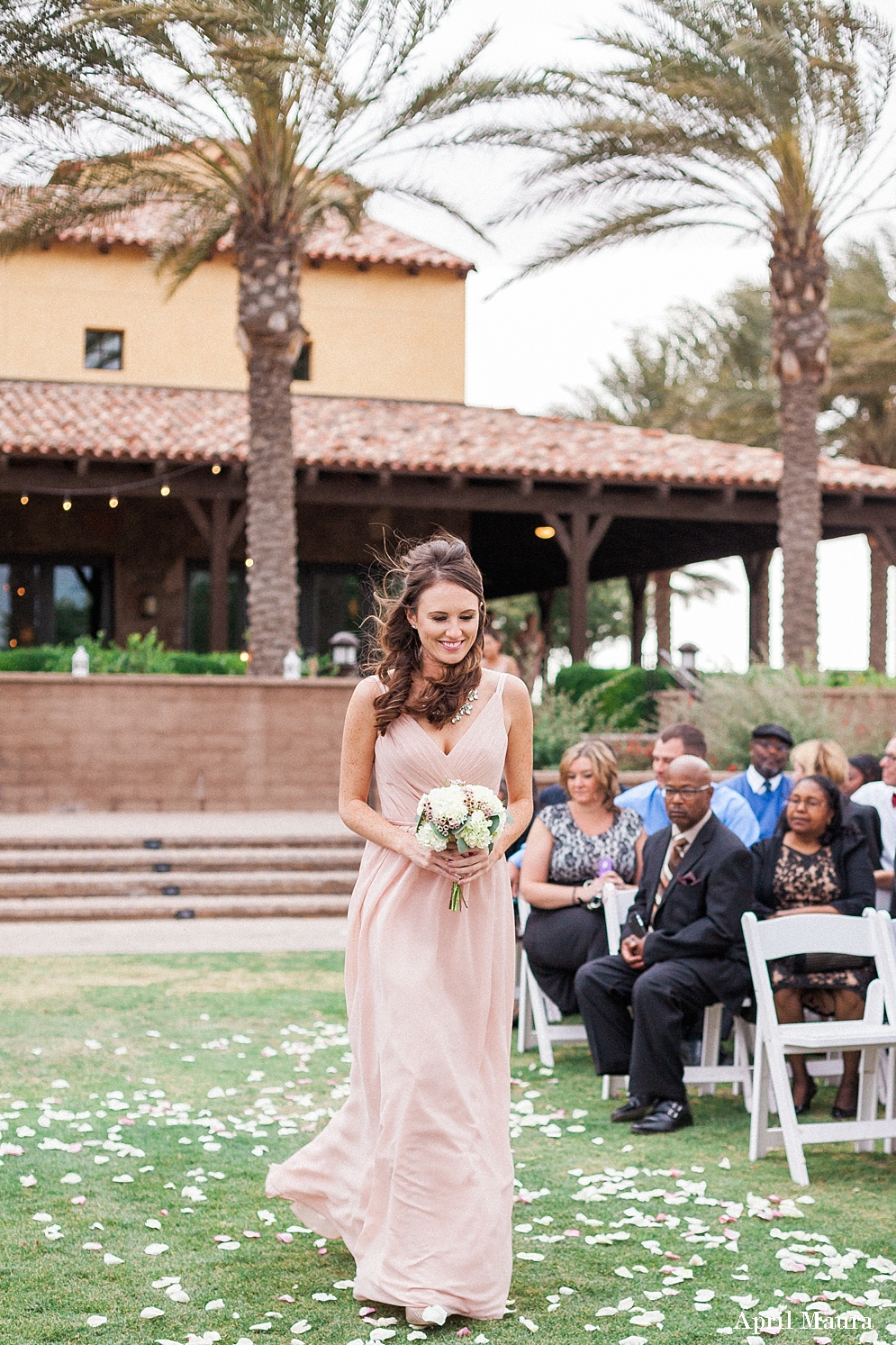 Blush bridesmaid dress | windy Arizona wedding | Encanterra Country Club Wedding | Scottsdale Engagement Photographer | April Maura Photography | www.aprilmaura.com_3669.jpg