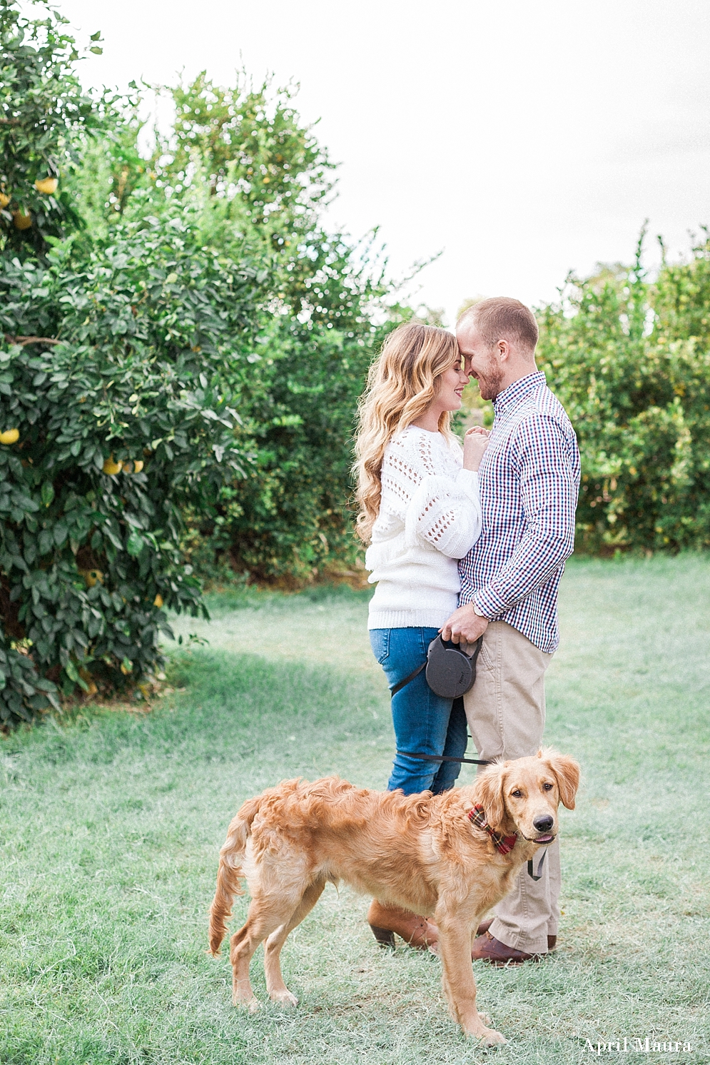 Tumbleweed Ranch Chandler Portraits | Arizona Couple Portraits and dog | Green Arizona Engagement Location | Tumbleweed Ranch | Scottsdale Engagement Photographer | April Maura Photography | www.aprilmaura.com_3661.jpg