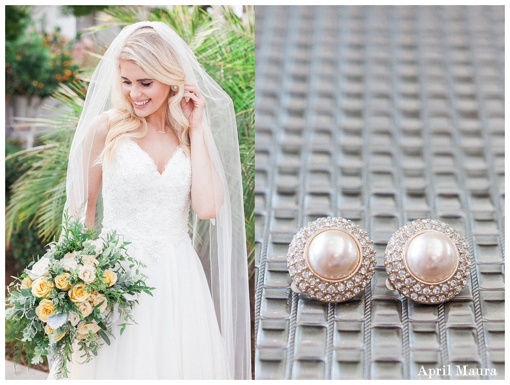 Hotel Valley Ho Wedding Photos | bride's earrings for a modern wedding | Scottsdale and Phoenix Wedding Photographer | April Maura Photography | www.aprilmaura.com_0041.jpg