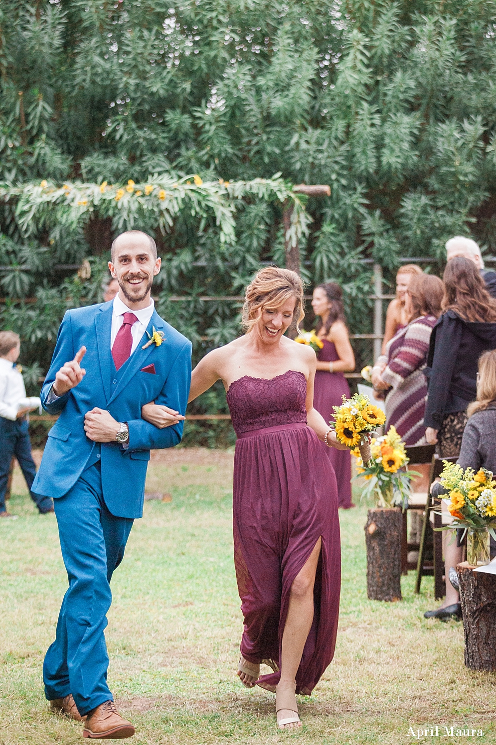 maroon and blue wedding | groomsman and bridesmaid | Tips for the Best Wedding Processional Order | Scottsdale Wedding | Scottsdale Engagement Photographer | April Maura Photography | www.aprilmaura.com_3676.jpg