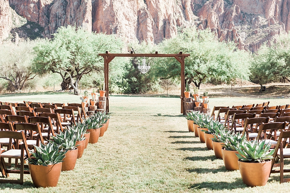 Wedding Wood Decorations to Incorporate | St. Louis Wedding Photographer | Saguaro Lake Guest Ranch Wedding | ceremony arch